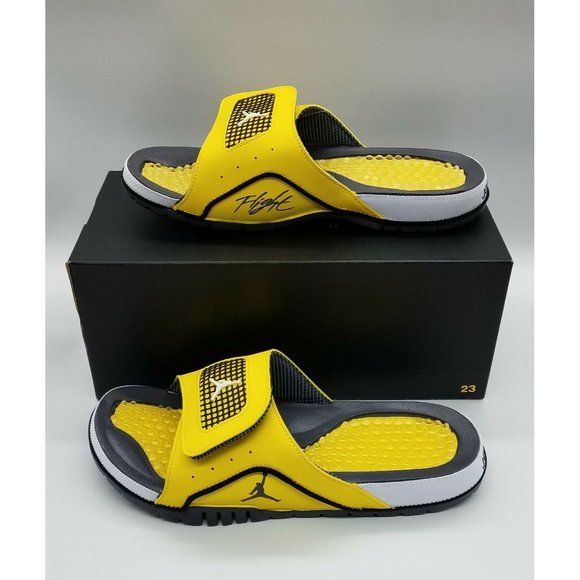 Jordan Hydro 4 Retro Slide Sandals 'Lightning' DN4238-701 - Picture 3 of 8